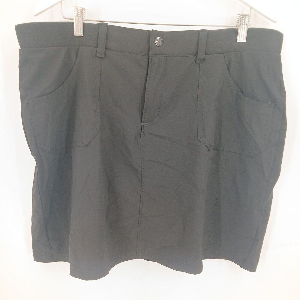 womans Lee Active Performance black Stretch active Shorts plus Size 16